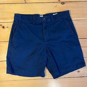 Navy Blue GAP Chino Shorts, Waist 31”, Inseam 7”